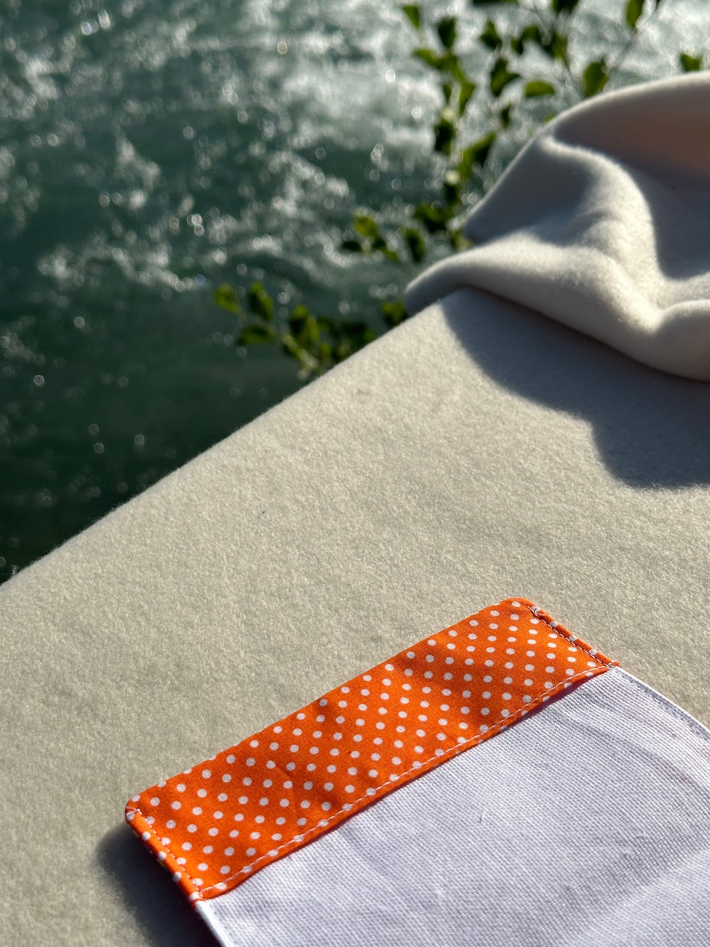 Protège passeport Milena - « Fleurs » Orange