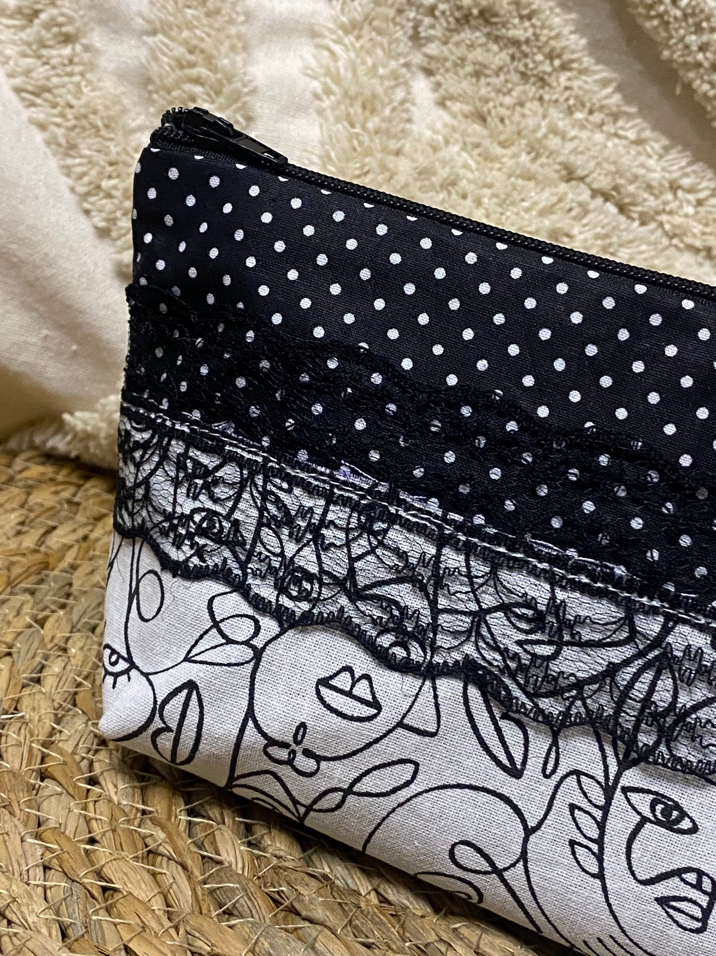 Trousse Virginia - « Graphique » Noire