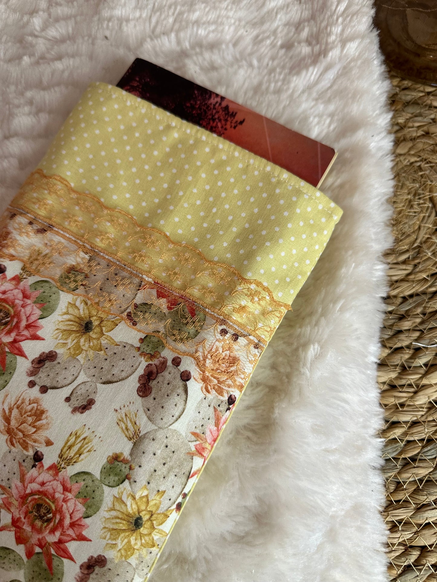 Pochette à livre Adrianna - « Plantes » Jaune