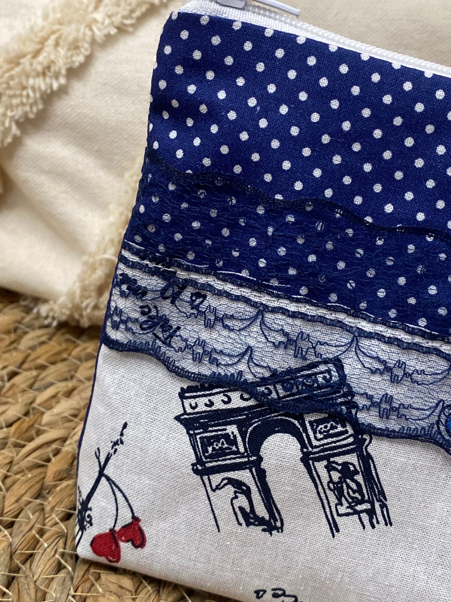 Trousse Ivana - « Paris » Bleu marine