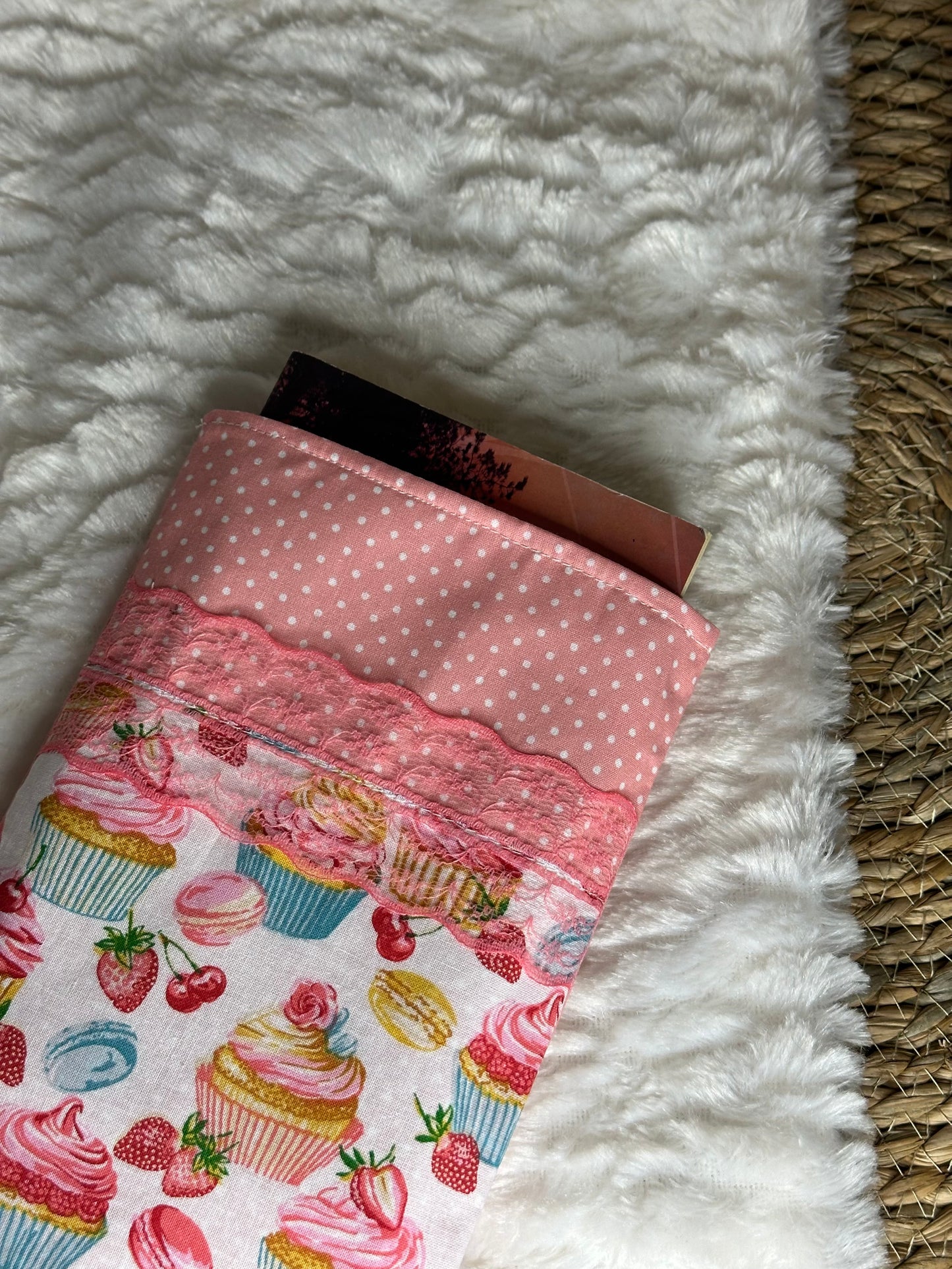 Pochette à livre Adrianna - « Food » Rose