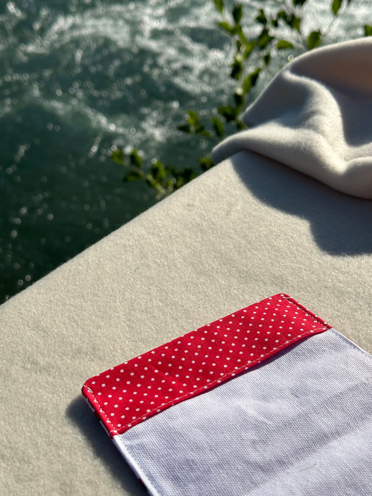 Protège passeport Milena - « Coeurs » Rouge