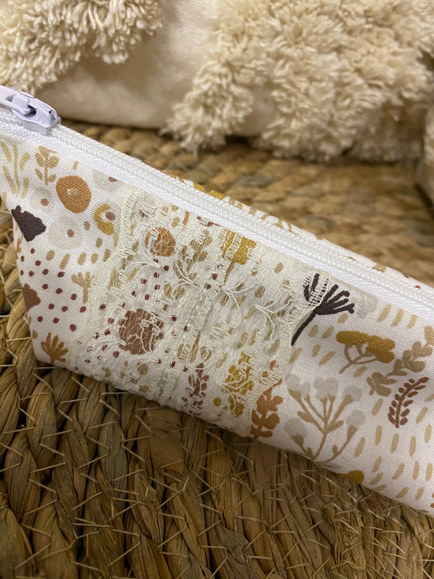 Trousse Olivia - « Plantes » Marron