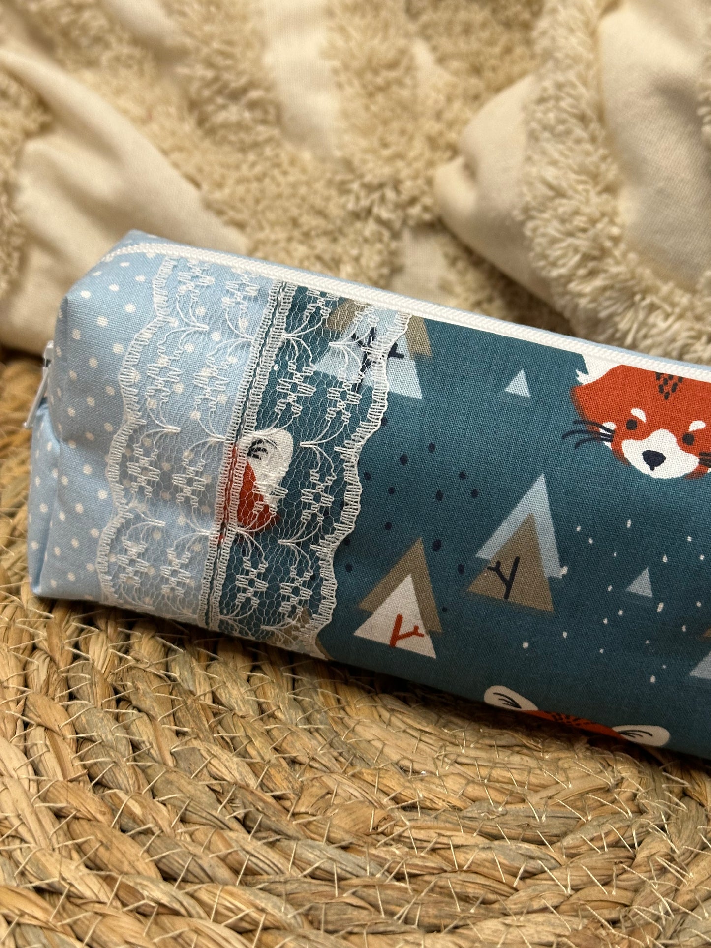 Trousse Serena - « Animaux » Bleue