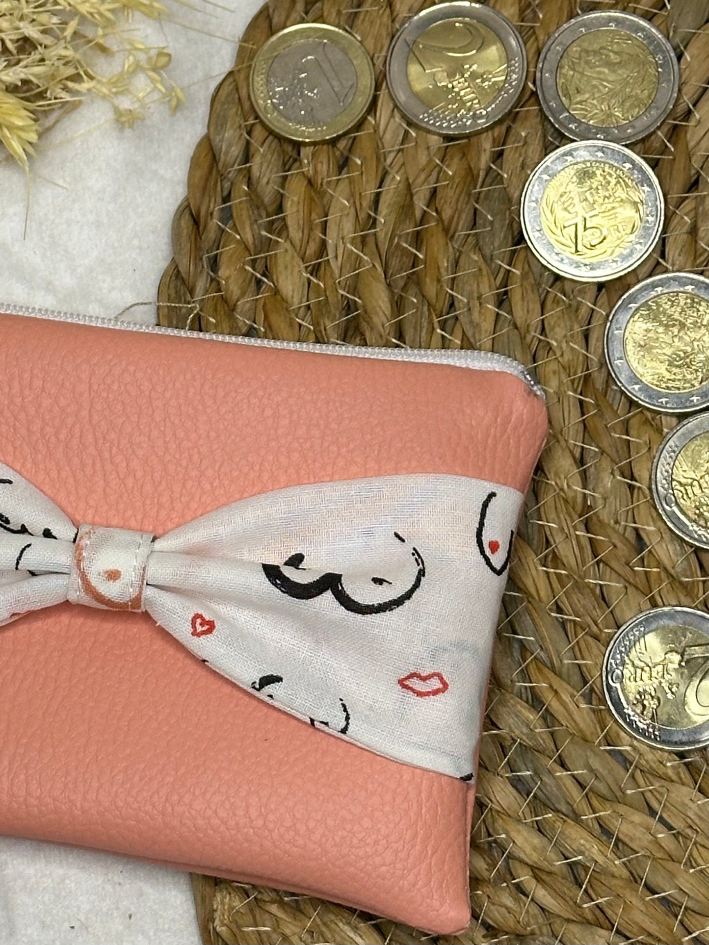 Porte monnaie Lila - « Boobs » Corail