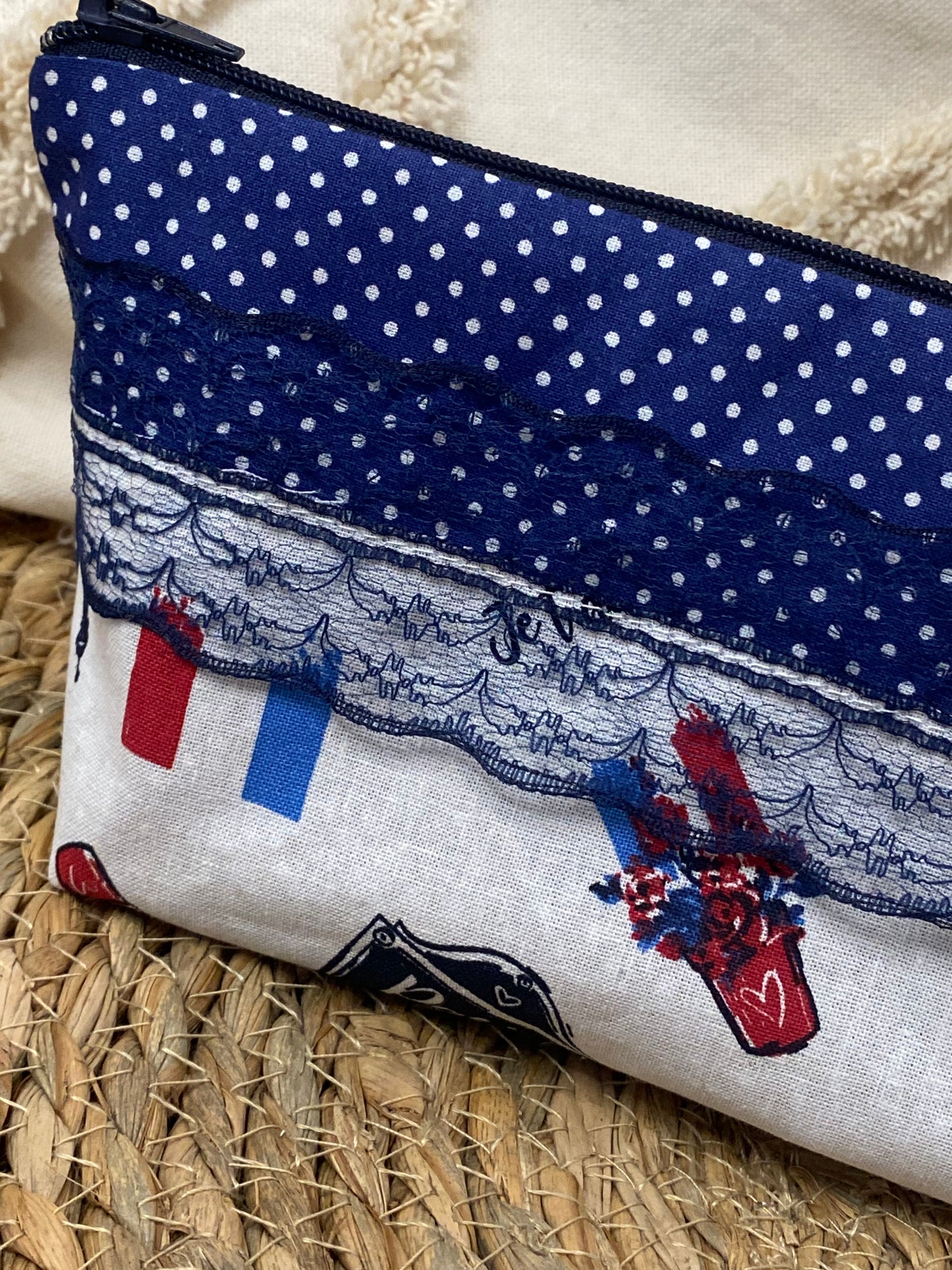 Trousse Virginia - « Paris » Bleu marine