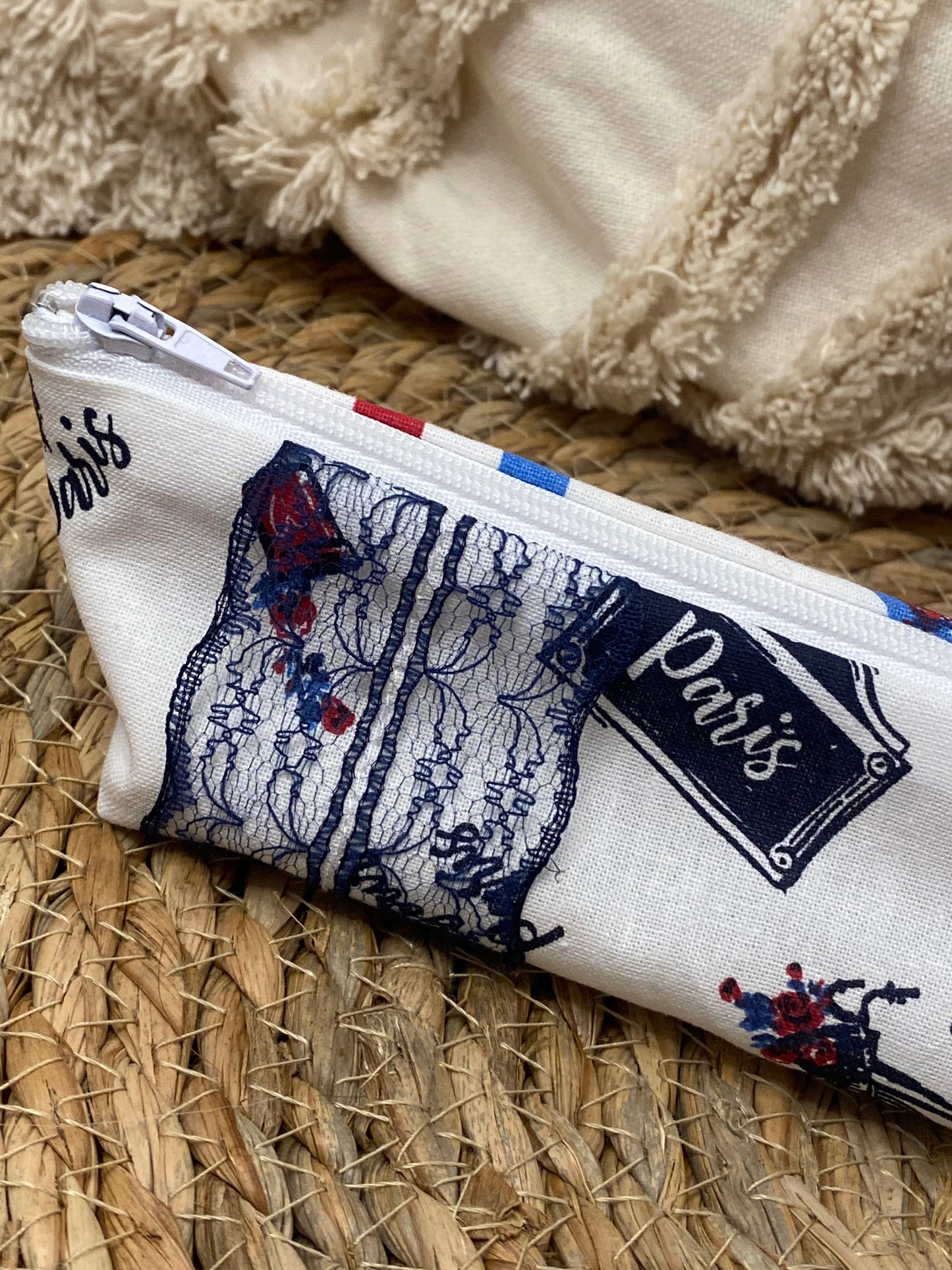 Trousse Olivia - « Paris » Bleu marine