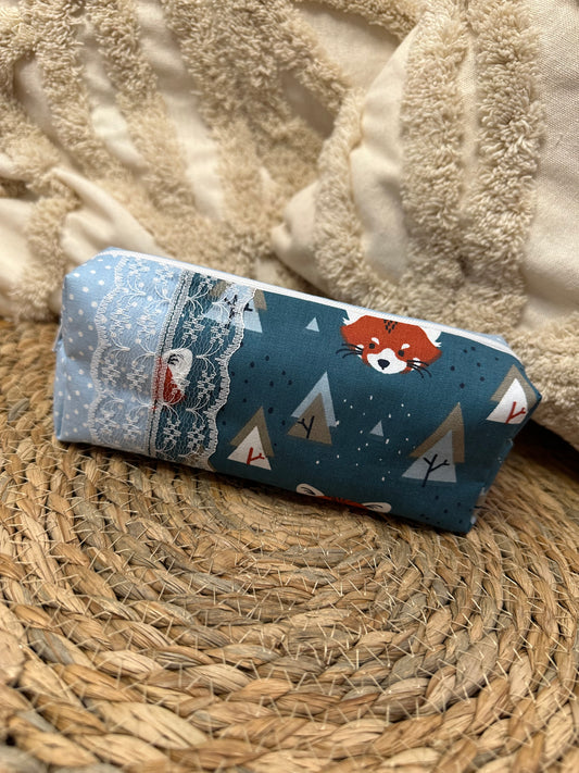 Trousse Serena - « Animaux » Bleue