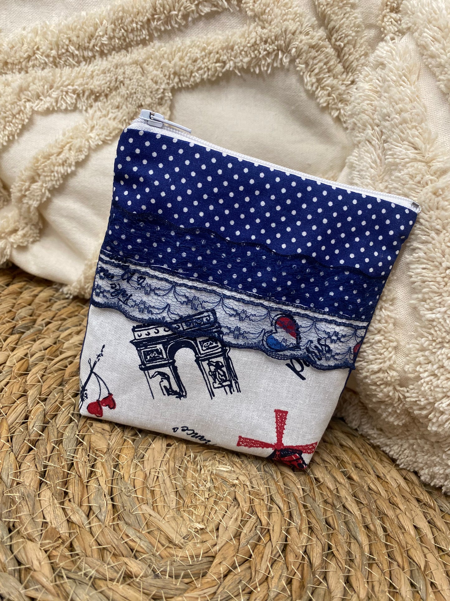 Trousse Ivana - « Paris » Bleu marine