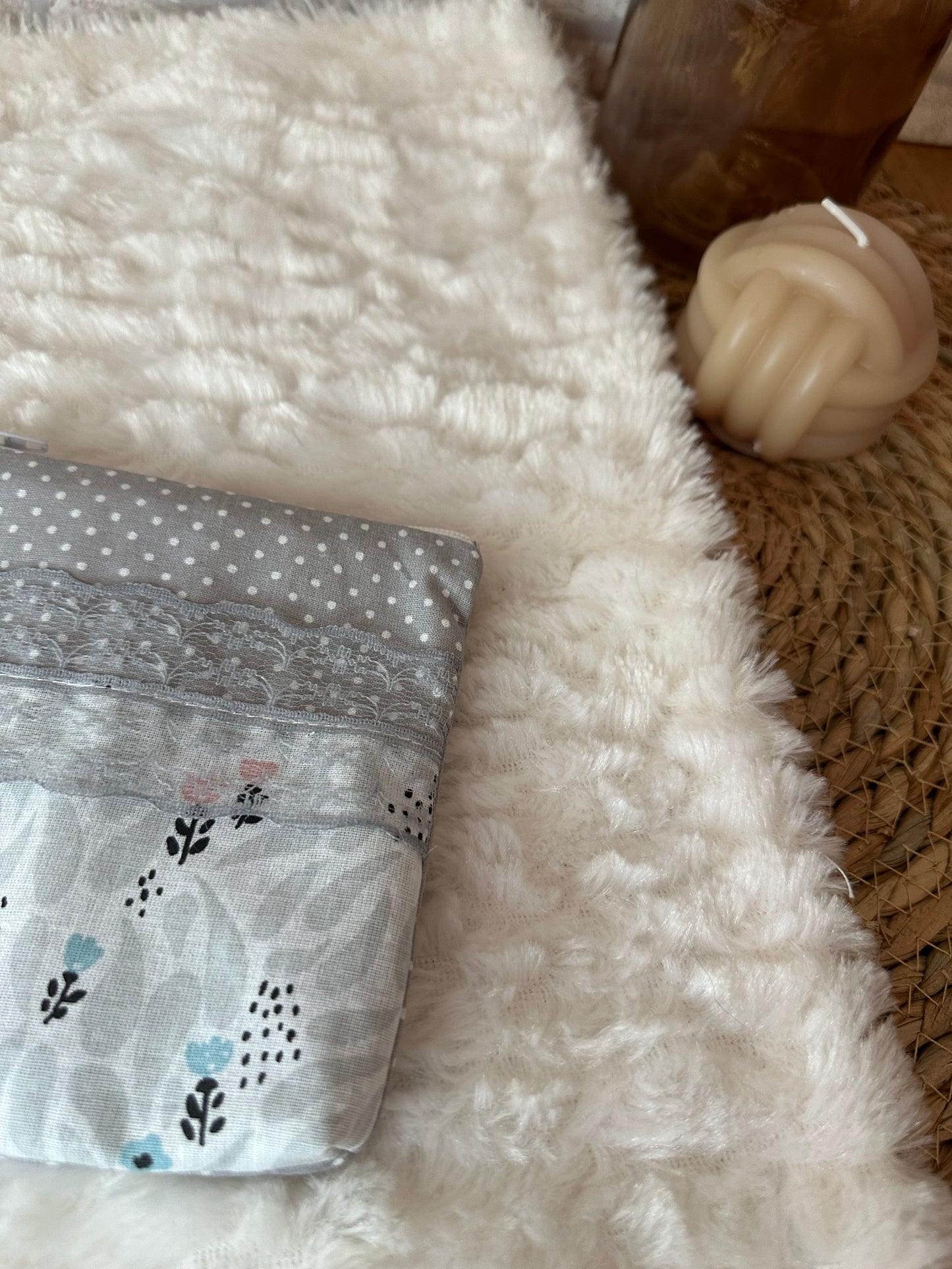 Trousse Ivana - « Graphique » Grise