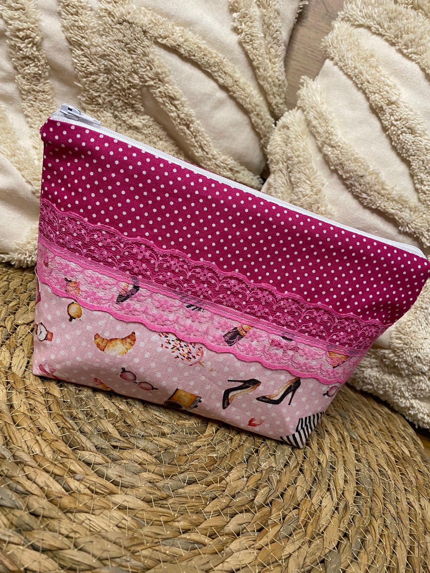 Trousse Amélia - « Mode » Rose