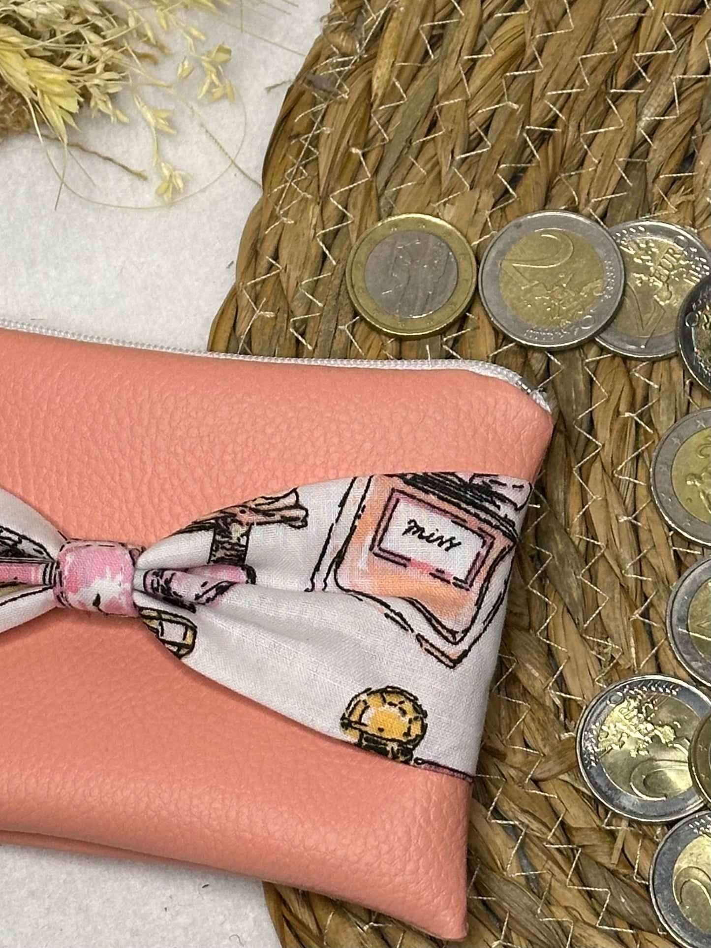 Porte monnaie Lila - « Mode » Corail